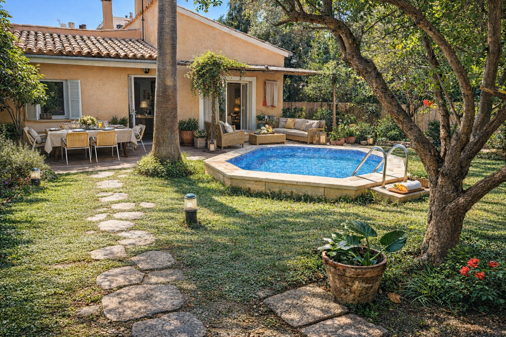 Ref 1571; Freistehende kleine Villa mit Garten, Garage und Ausbaumöglichkeit in Palma El Terreno zum Kauf