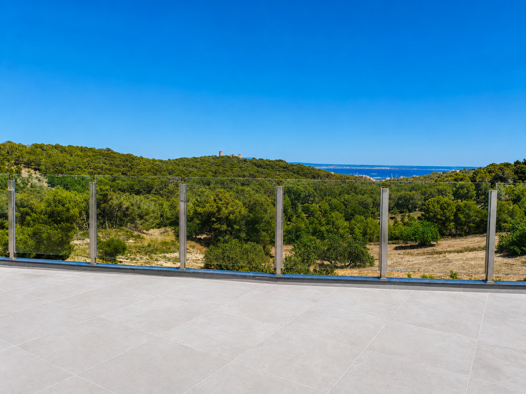 Ref 1866; Super Preis Leistungs Verhältnis! Neubauvilla mit Meerblick & Pool in Palma Genova zum Kauf