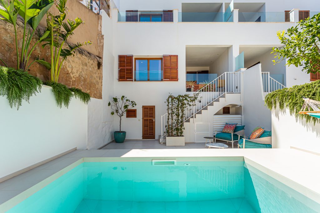 Ref 1770; Duplex radhus med havsutsikt och privat pool till salu i Palma El Terreno