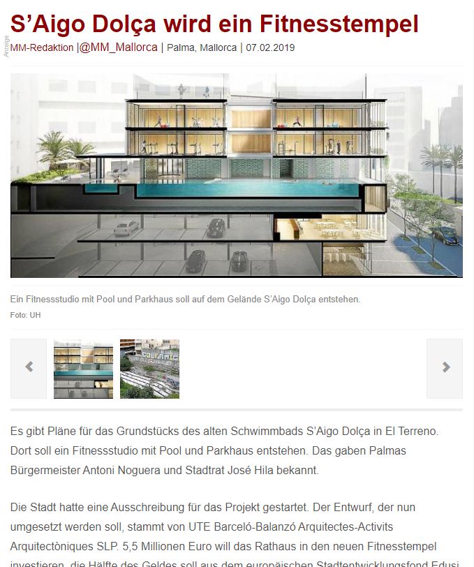 S'Aigo Dolça bliver til et fitnesscenter