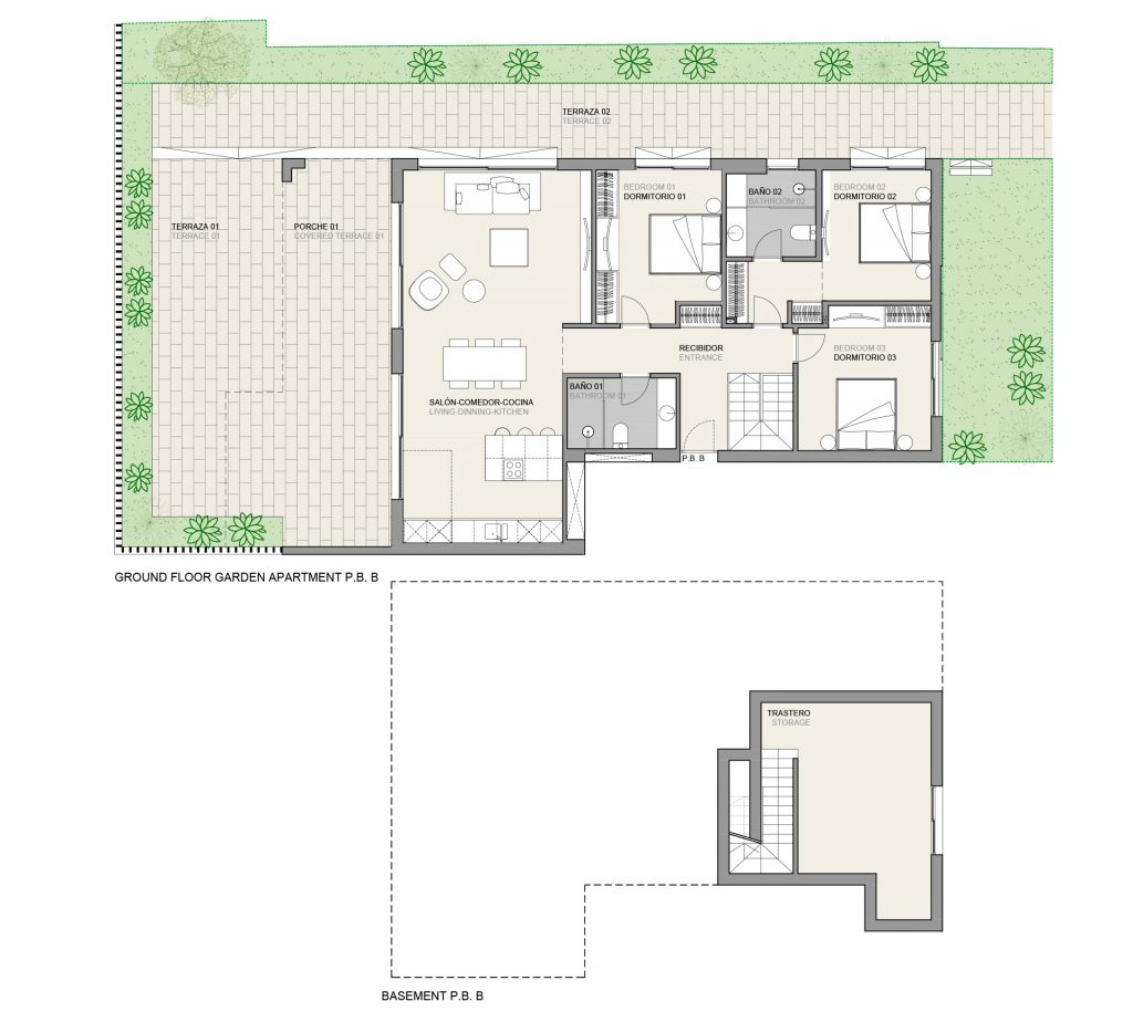 Ref. 1795 Large ground floor apartment for sale in El Terreno