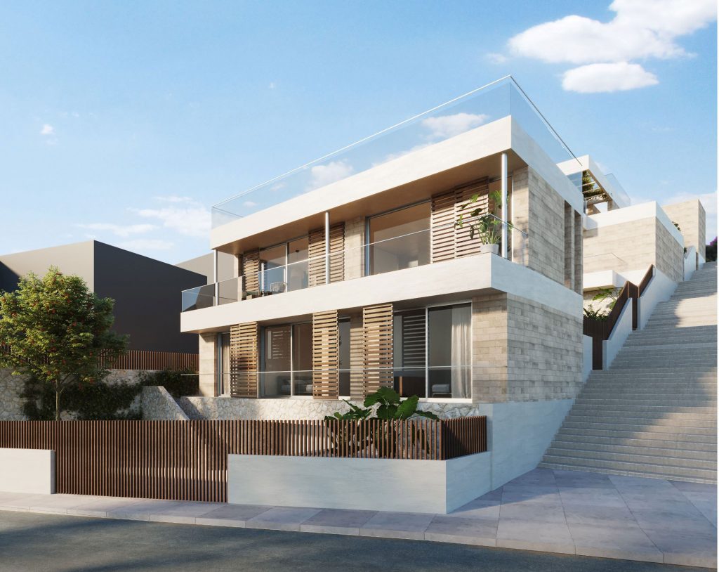 Ref 1808: Spektakulært projekt for 2 villaer med havudsigt med pool i Palma El Terreno til salg