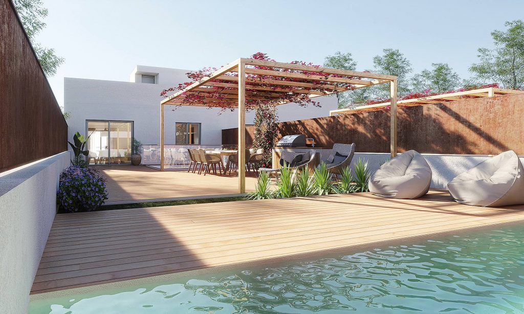 Ref 1866; Great value for money! New build villa with sea views & pool for sale in Palma Genova