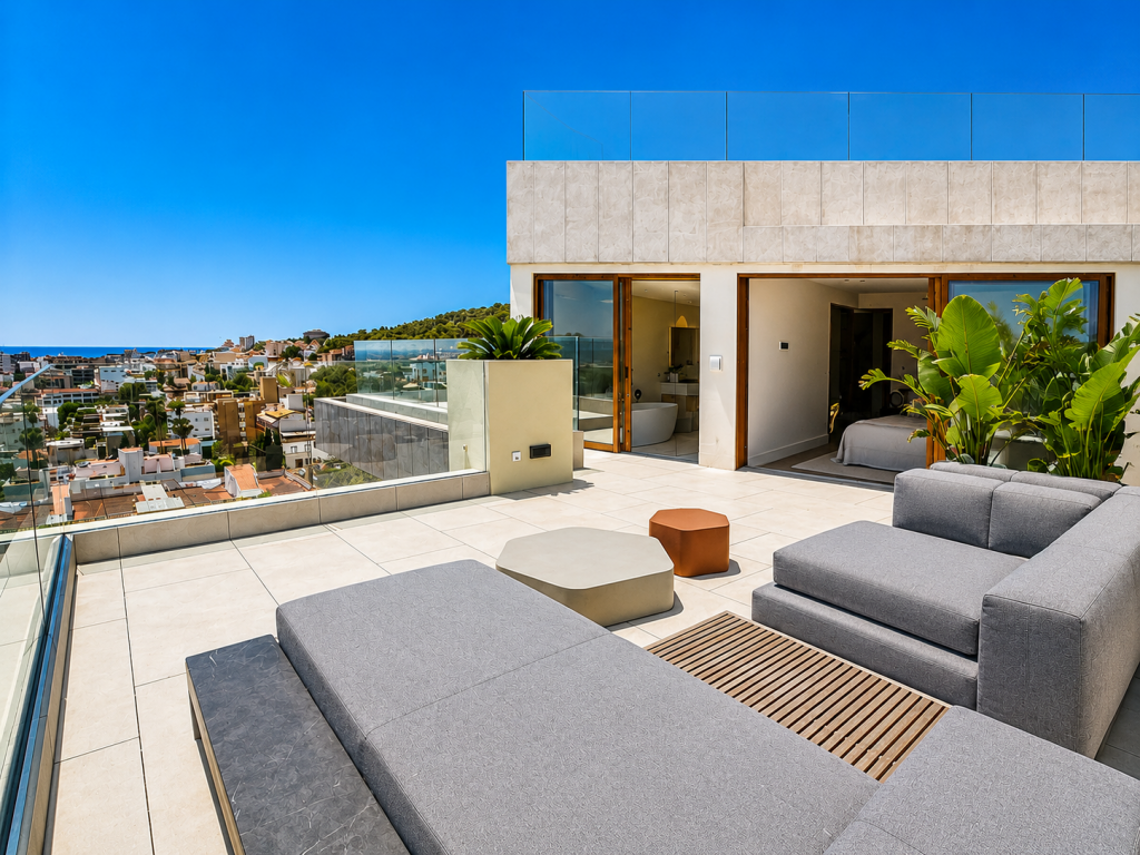 Ref 2110: Spektakuläres Duplex-Penthouse mit Meerblick in Palma Son Armadams zum Kauf