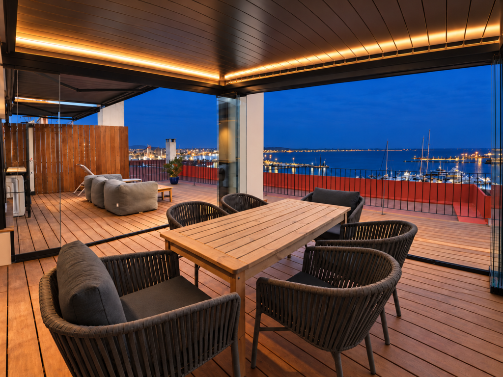 Ref 2122; Spektakuläres Penthouse mit Privatterrasse in Palma, Paseo Maritimo, El Terreno zur Miete