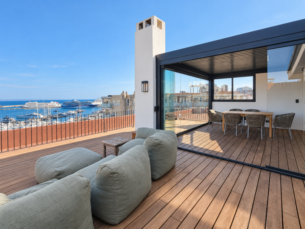 Ref 2122; Spektakuläres Penthouse mit Privatterrasse in Palma, Paseo Maritimo, El Terreno zur Miete