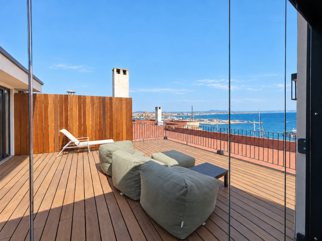 Ref 2122; Spektakuläres Penthouse mit Privatterrasse in Palma, Paseo Maritimo, El Terreno zur Miete